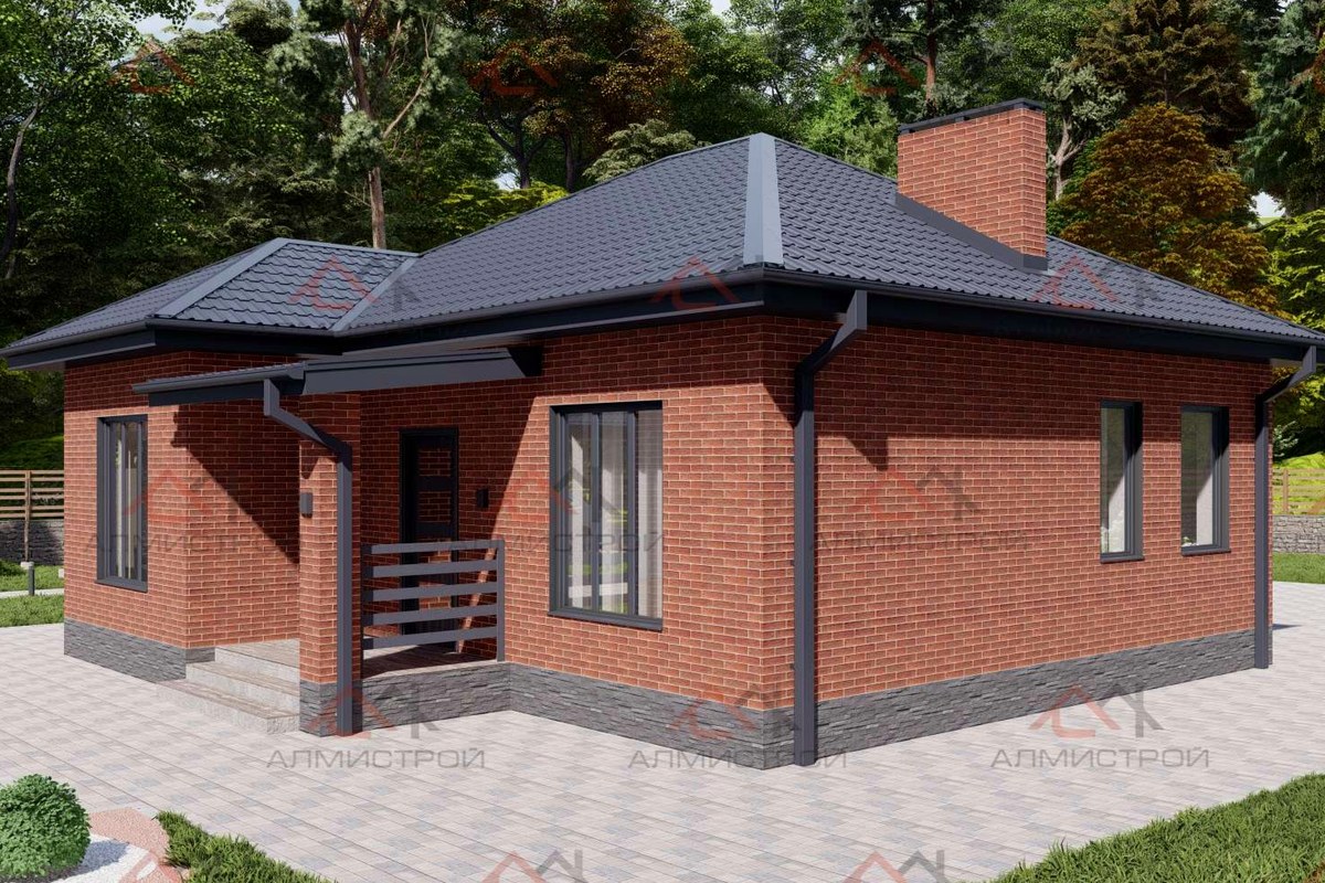 Проект дома 71 м²